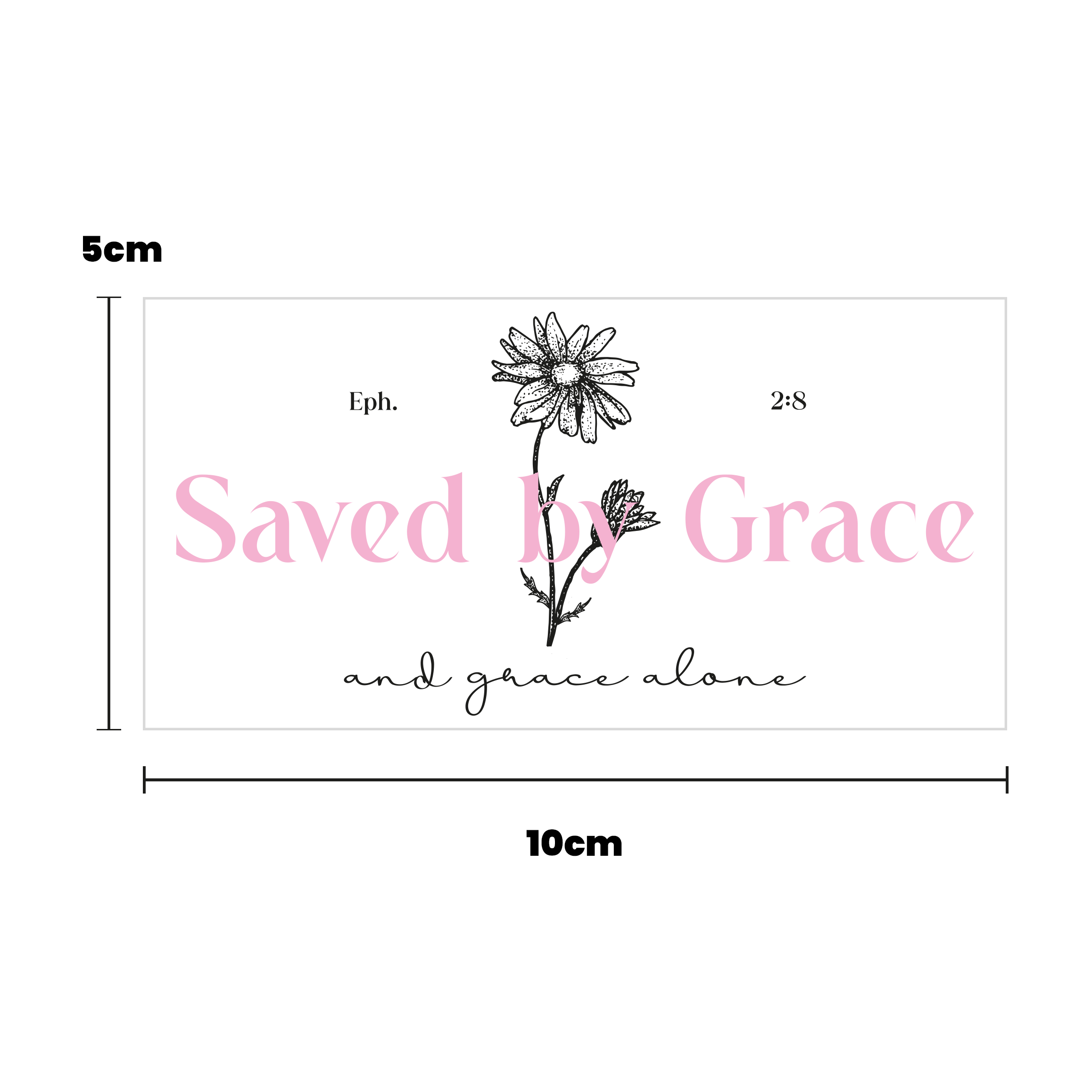Saved by Grace - - Sticker